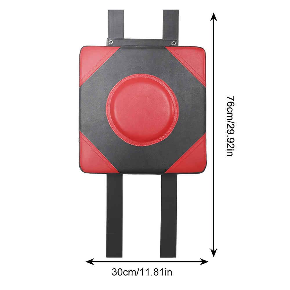 Adjustable Wall Boxing Pad SF3157 for training with PU leather, central impact zone, dimensions 76cm x 30cm.
